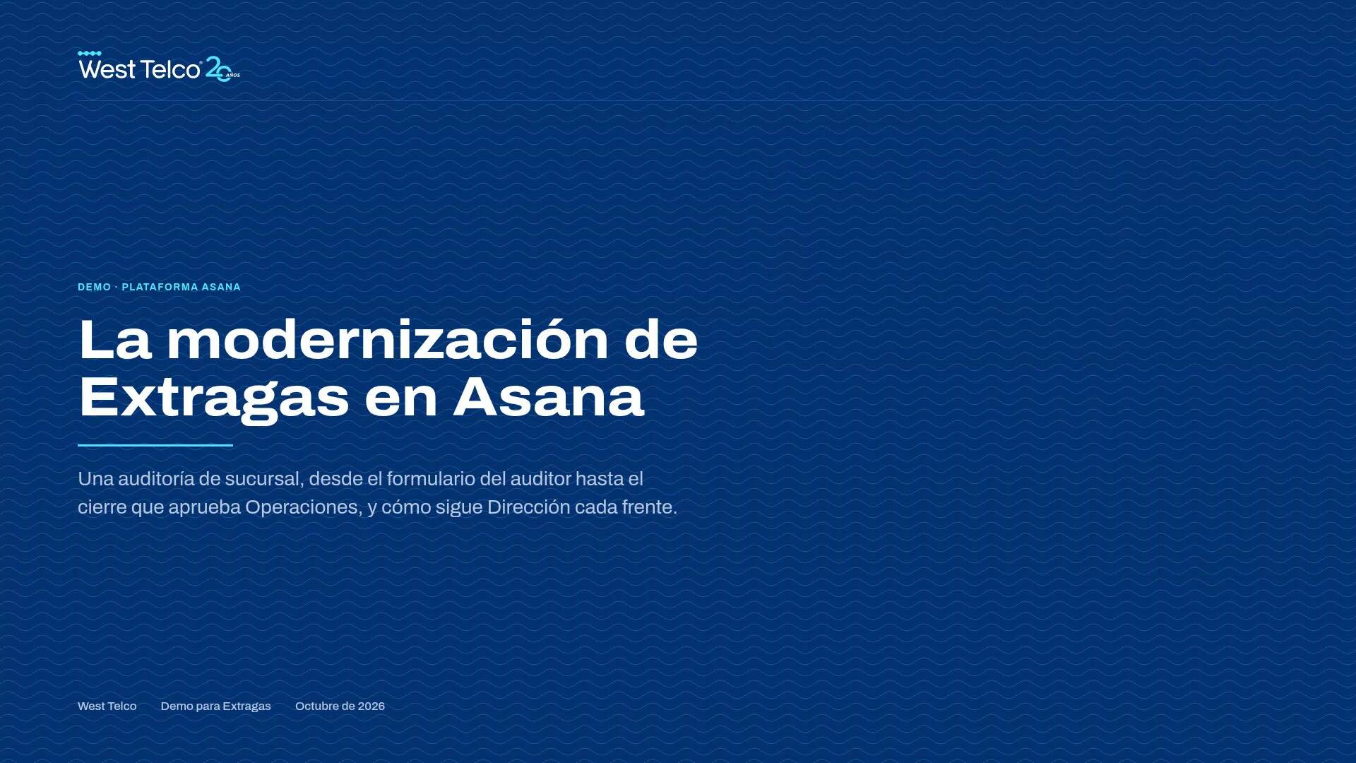 Primer cuadro del video de la demo